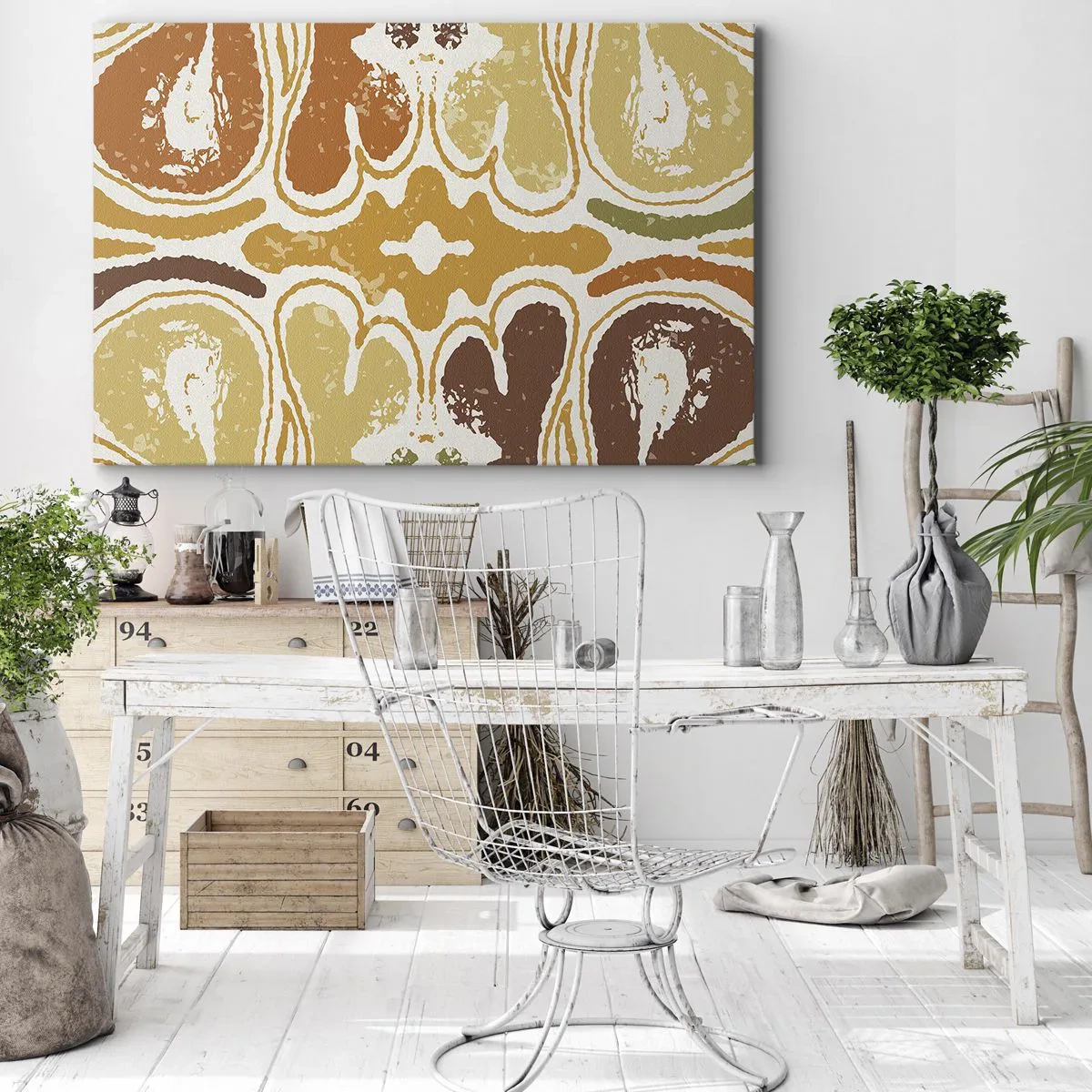 Canvastavla - Bild på duk - Sentimental abstraktion - 100x70 cm