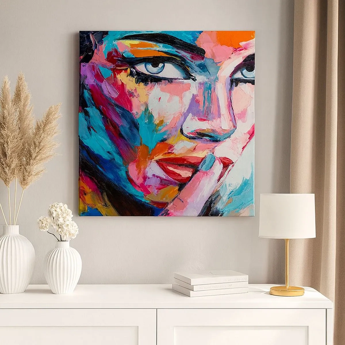 Canvastavla - Bild på duk - Vår första hemlighet - 30x30 cm