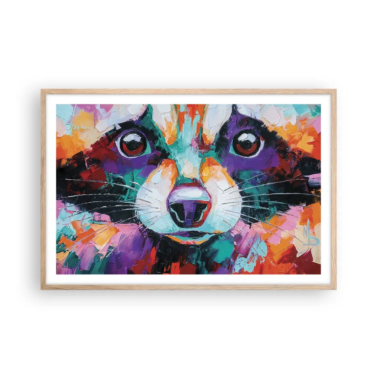 Affisch i ram av ljusek - Enbart goda emotioner - 91x61 cm