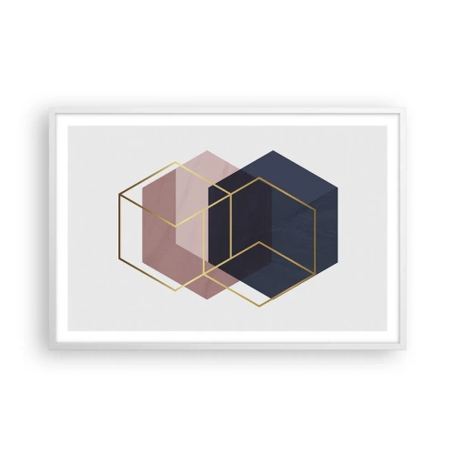 Affisch i vit ram - Enkelhetens styrka - 91x61 cm