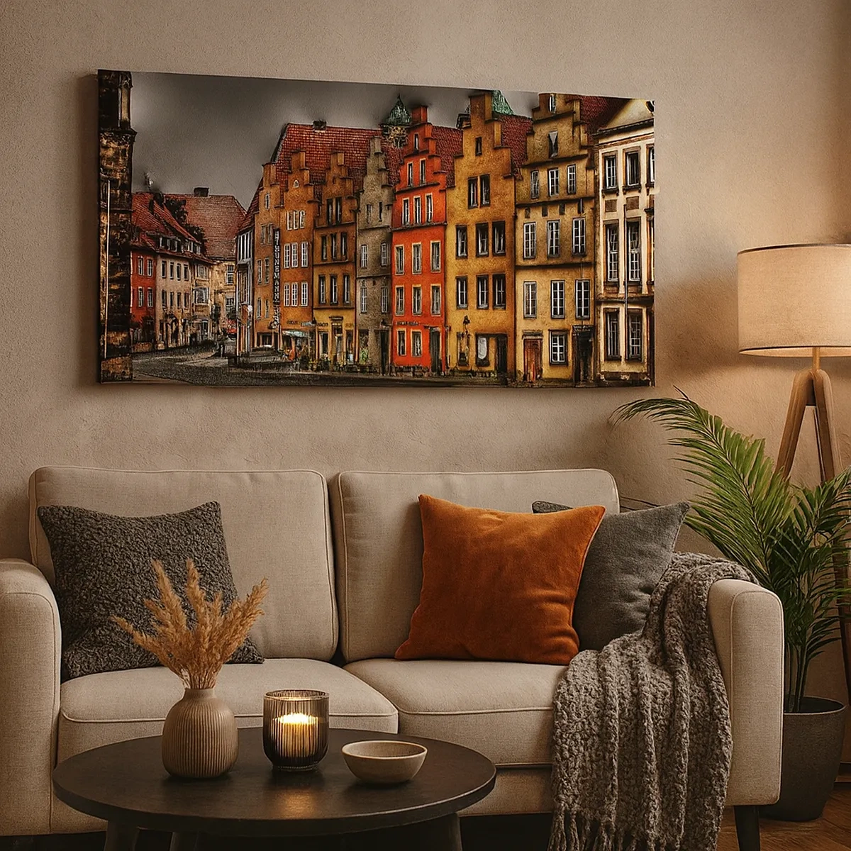 Canvastavla - Bild på duk - Det saknas bar förtrollad droska - 30x30 cm