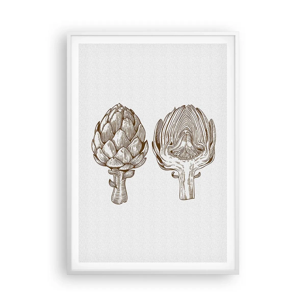 Affisch i vit ram - Anatomilektion - 70x100 cm