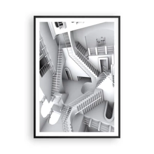 Affisch i svart ram - Rummets paradoxer - 70x100 cm