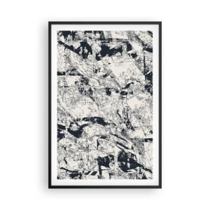 Affisch i svart ram - Motsatsernas interpenetration - 61x91 cm