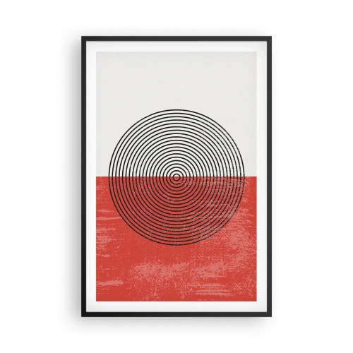 Affisch i svart ram - Mitt i prick - 61x91 cm