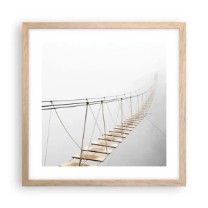 Affisch i ram av ljusek - Vart leder den dig? - 40x40 cm