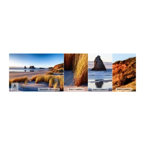 Provbit av självhäftande fototapet Deluxe Sticker - För fredssökare - Sanddyner, Strand, Natur - 100x30 cm