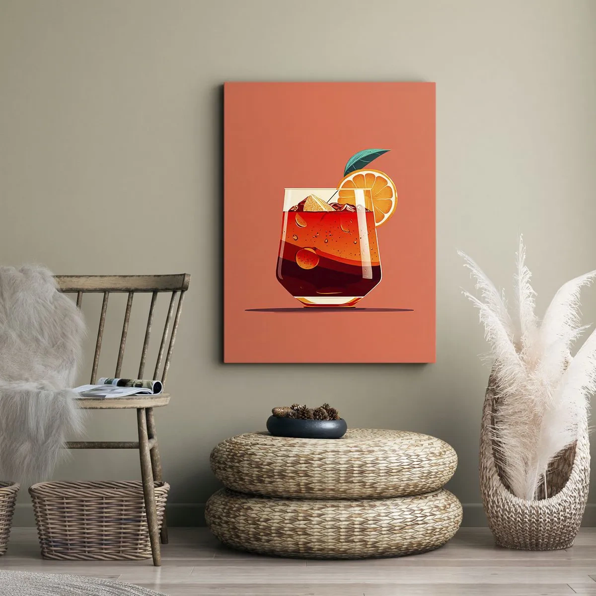 Canvastavla - Bild på duk - Sommarens förfriskning - 50x70 cm