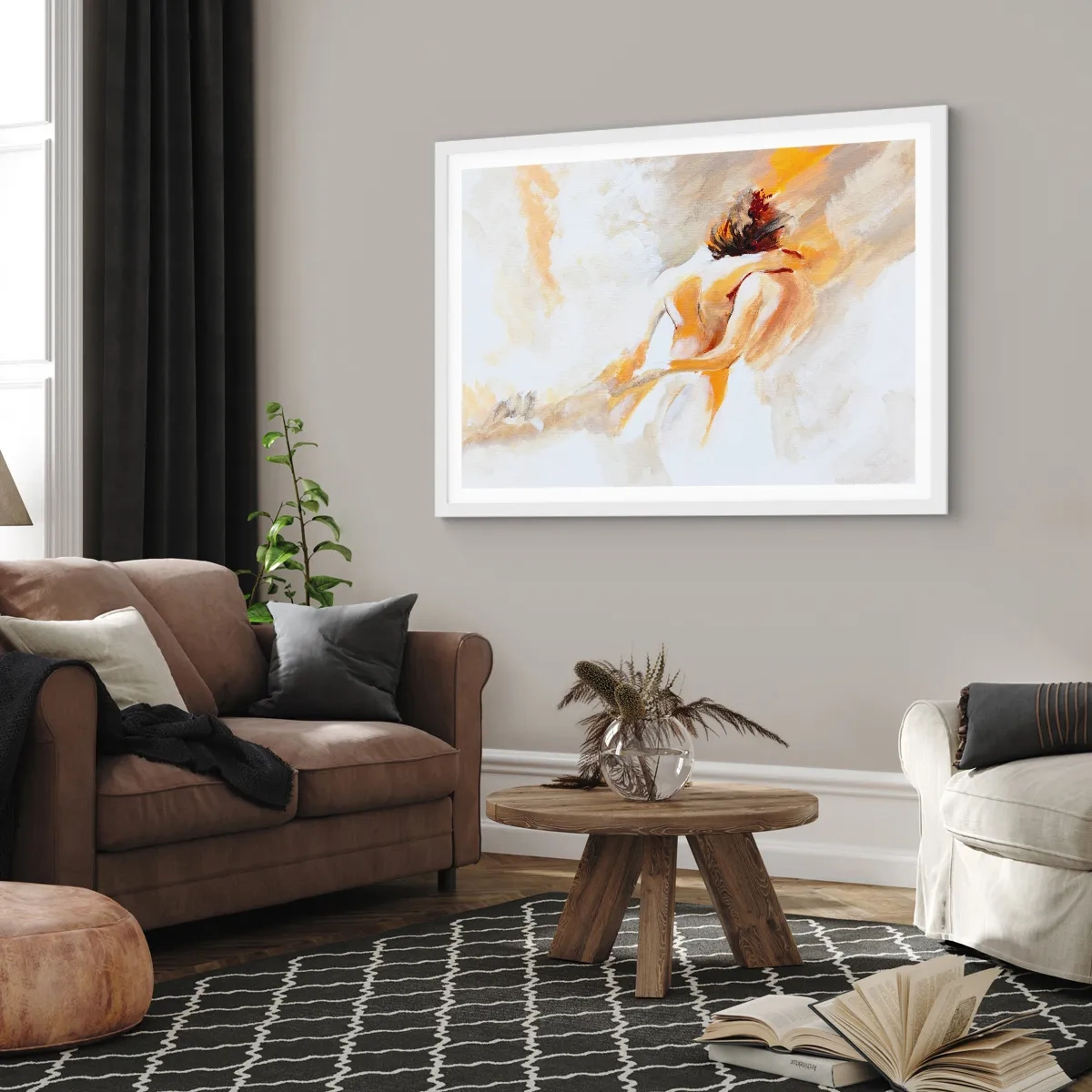 Affisch i vit ram - I närhetens himmel - 100x70 cm