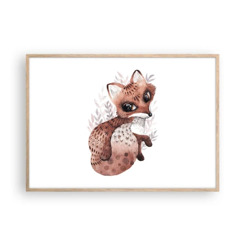 Affisch i ram av ljusek - Bara älska - 100x70 cm