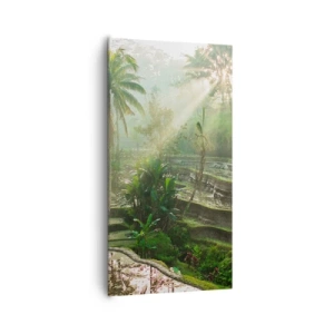 Canvastavla - Bild på duk - Växa upp i solsken - 65x120 cm