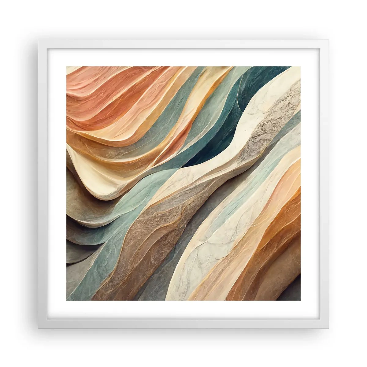 Affisch i vit ram - Ögonblick före förändring - 50x50 cm