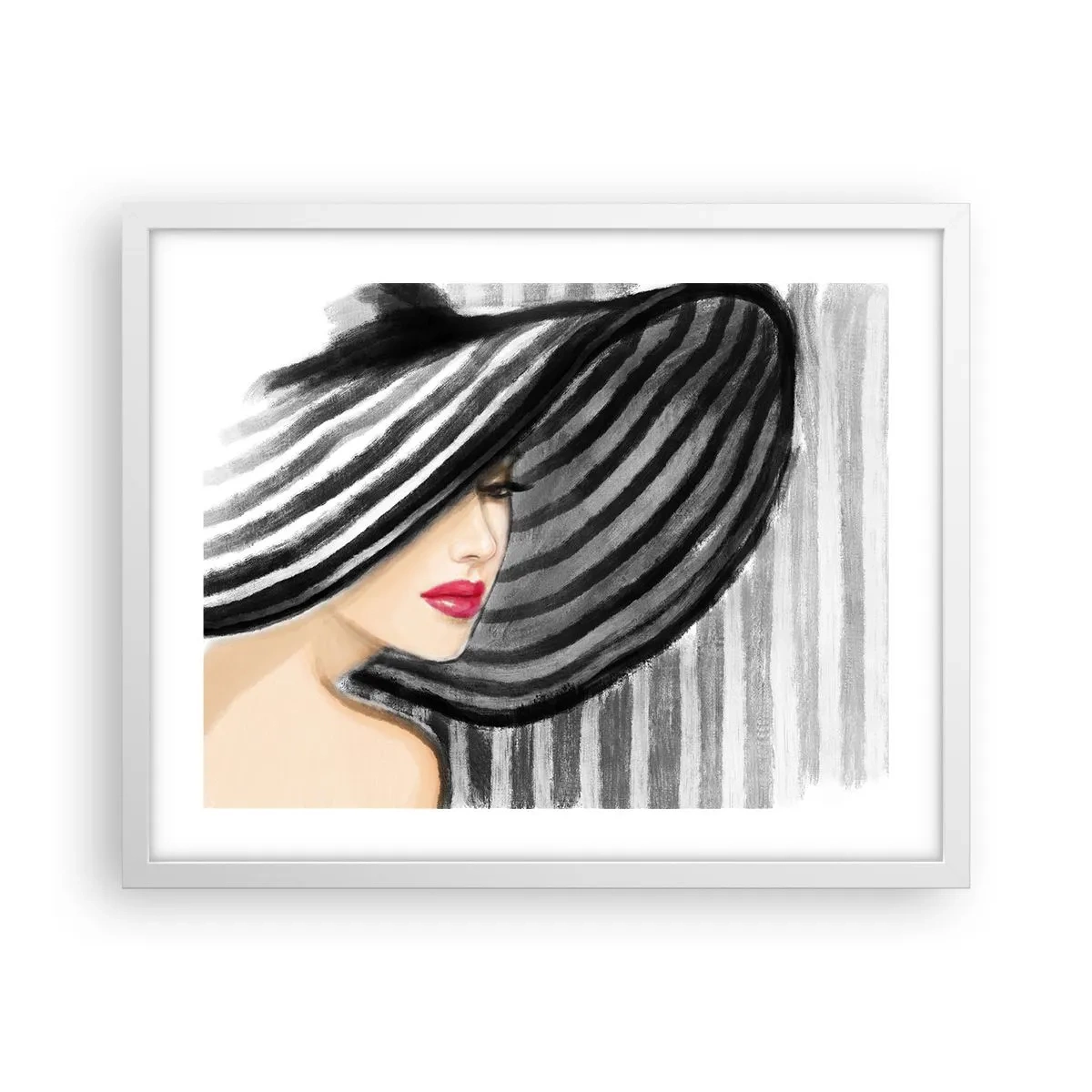 Affisch i vit ram - Var hittar jag dig? - 50x40 cm