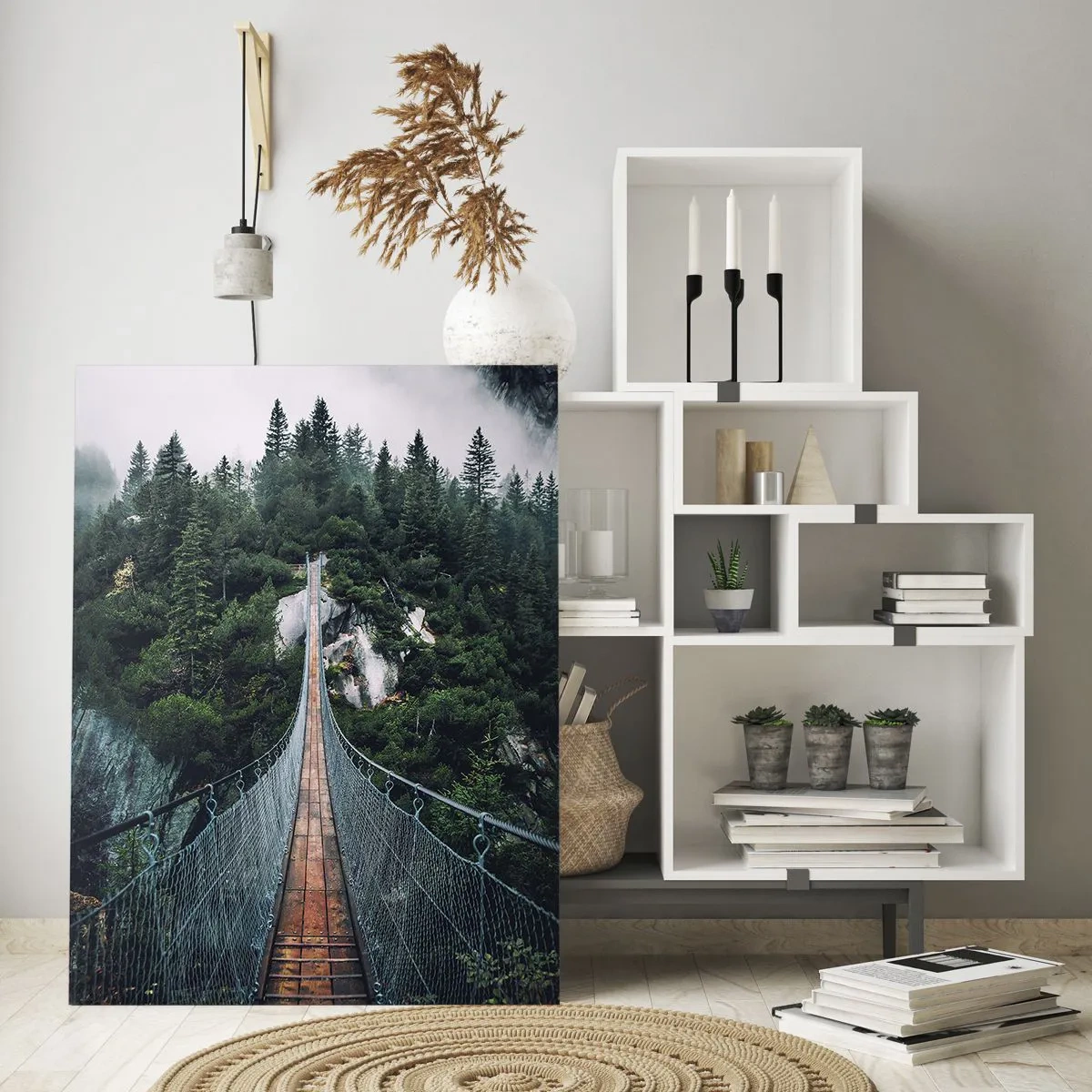 Glastavla - Bild på glas - Där örnar vågar - 50x70 cm