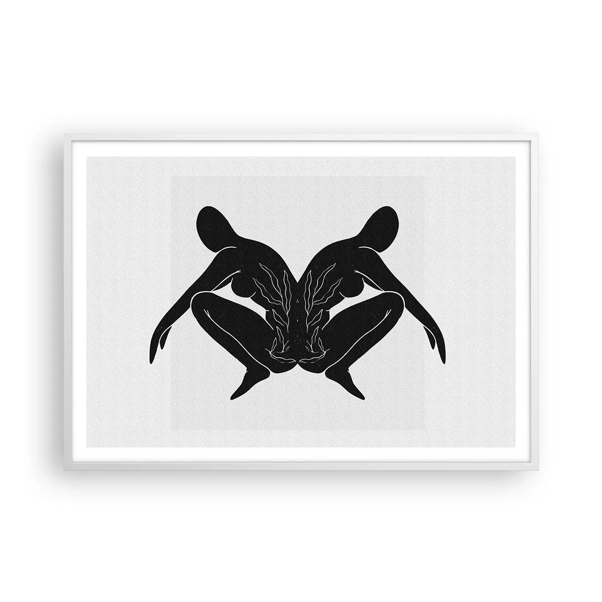 Affisch i vit ram - En delad själ - 100x70 cm