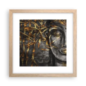 Affisch i ram av ljusek - Känn lugnet - 30x30 cm