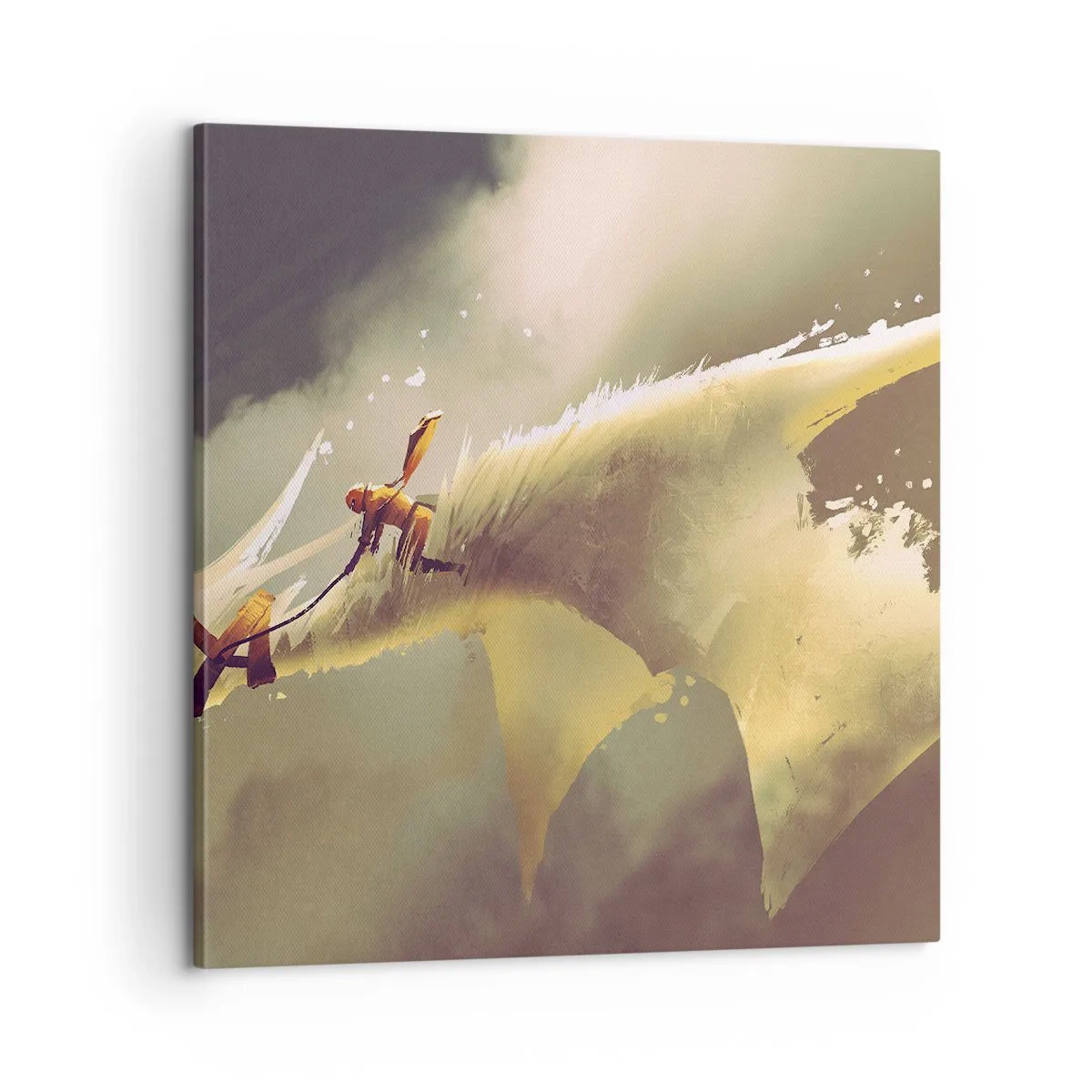 Canvastavla - Bild på duk - Rädda världen - 60x60 cm