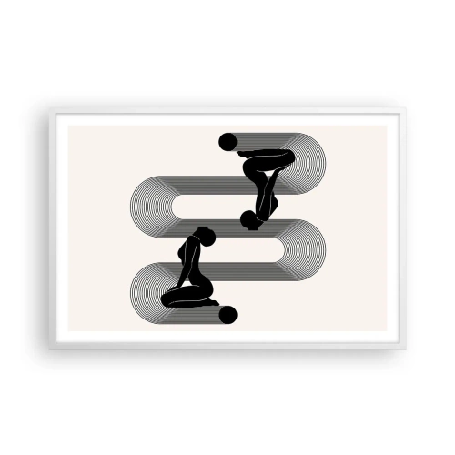 Affisch i vit ram - Sensuell symmetri - 91x61 cm