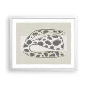 Affisch i vit ram - En bisarr varelse - 50x40 cm