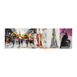 Provbit av fototapet Premium Canvas - Särskilt vacker på hösten - Stad, Paris, Eiffeltornet - 100x30 cm