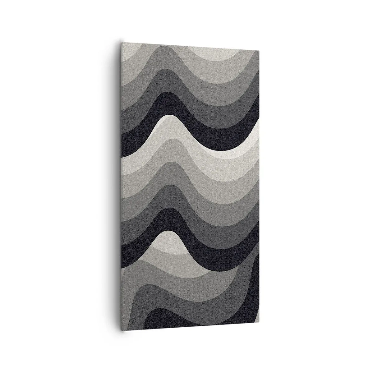 Canvastavla - Bild på duk - Våg efter våg - 65x120 cm