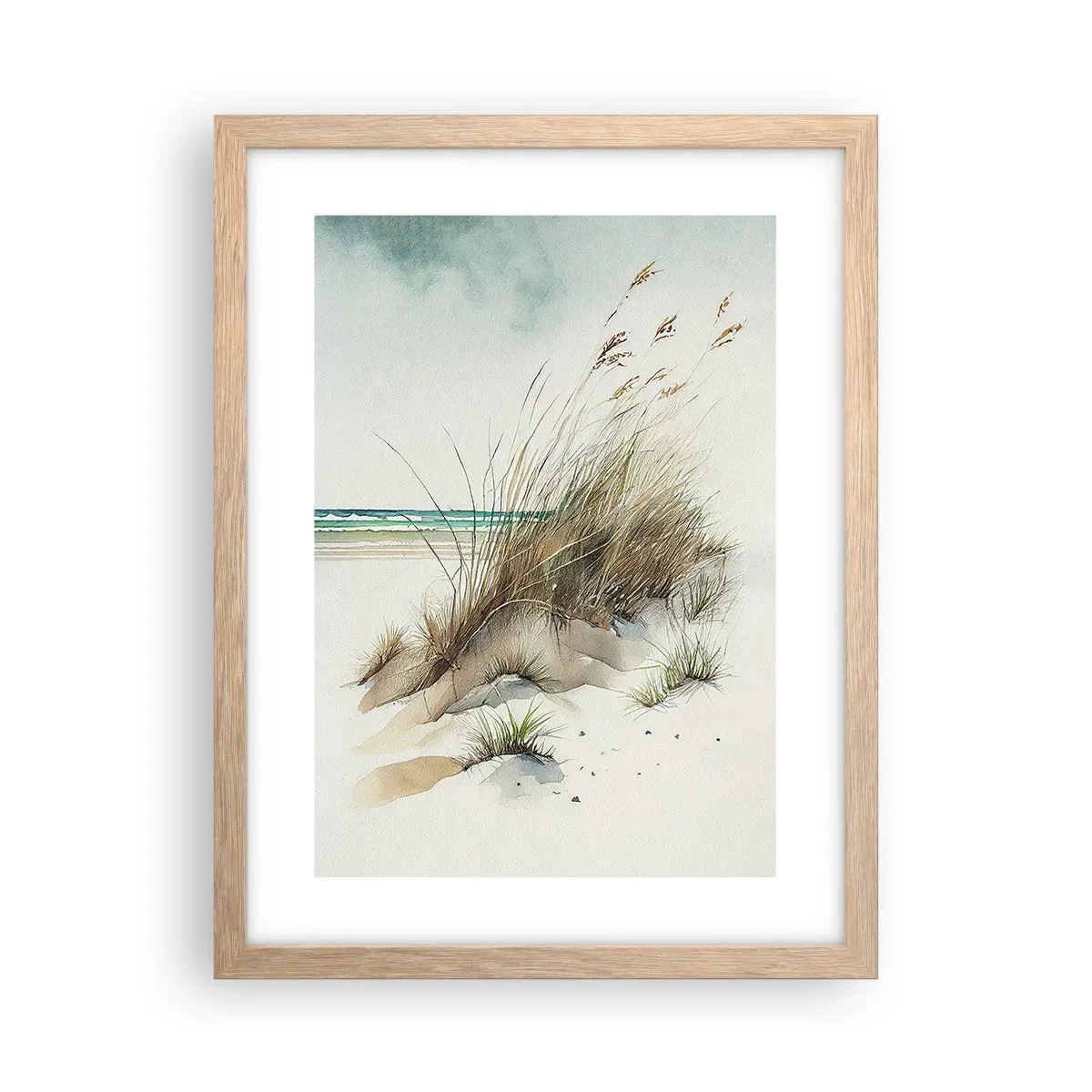 Affisch i ram av ljusek - Inlindad i sand - 30x40 cm