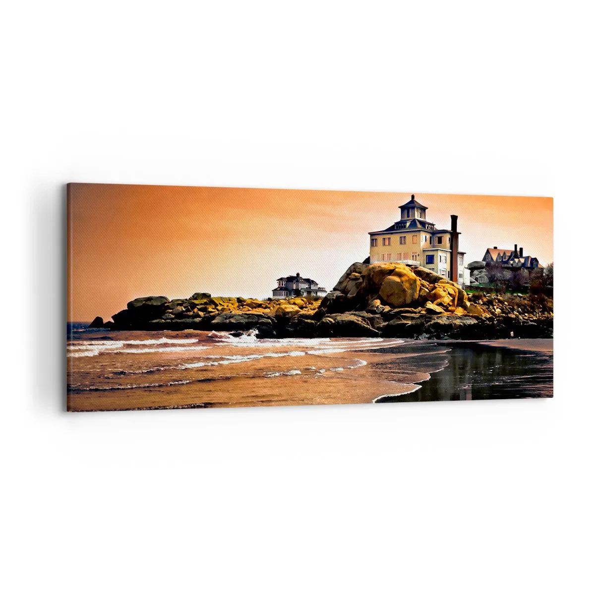 Canvastavla - Bild på duk - Västkustens elegans - 120x50 cm