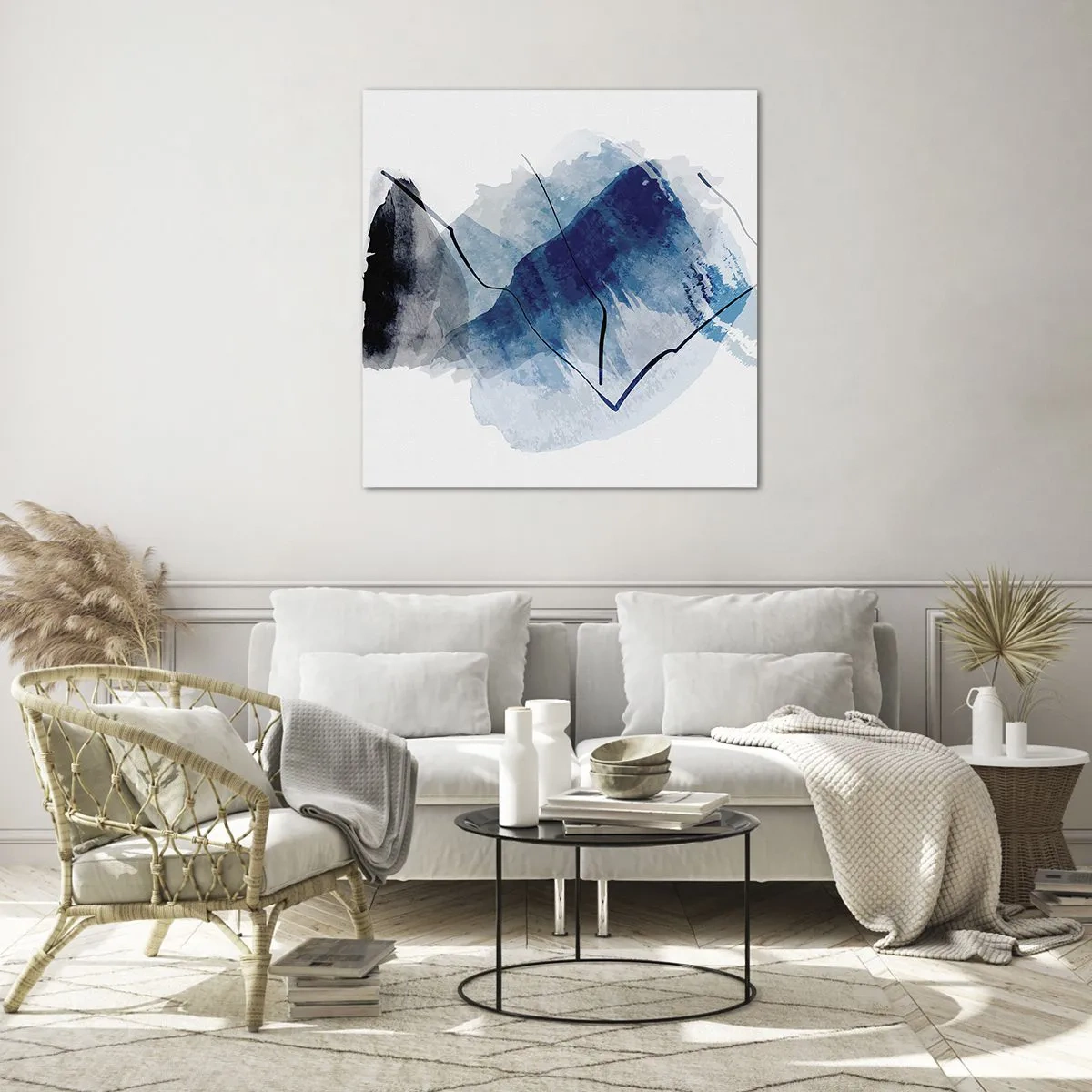 Glastavla - Bild på glas - Isberg - 30x30 cm