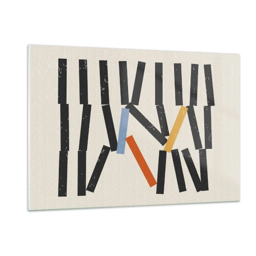 Glastavla - Bild på glas - Domino - komposition - 120x80 cm