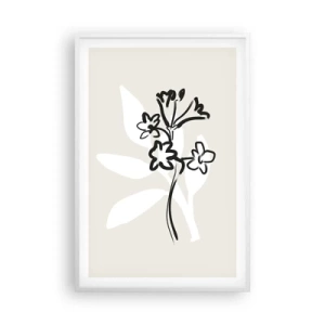 Affisch i vit ram - Skiss till ett herbarium - 61x91 cm