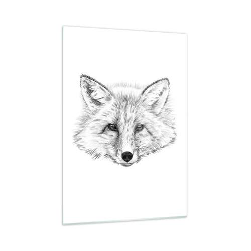 Glastavla - Bild på glas - Kan dessa ögon ljuga? - 50x70 cm
