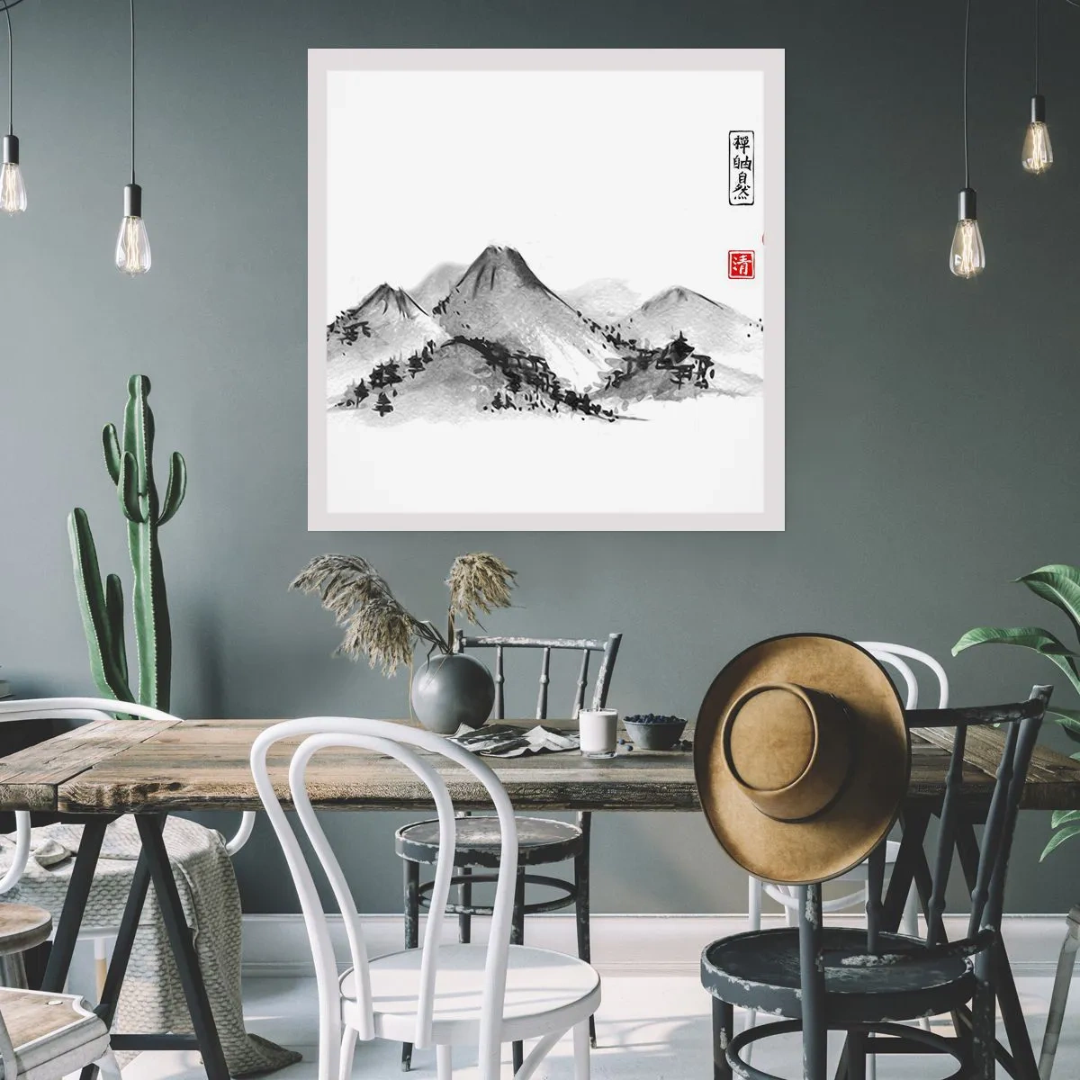 Affisch - Bortom fjällen - 50x50 cm