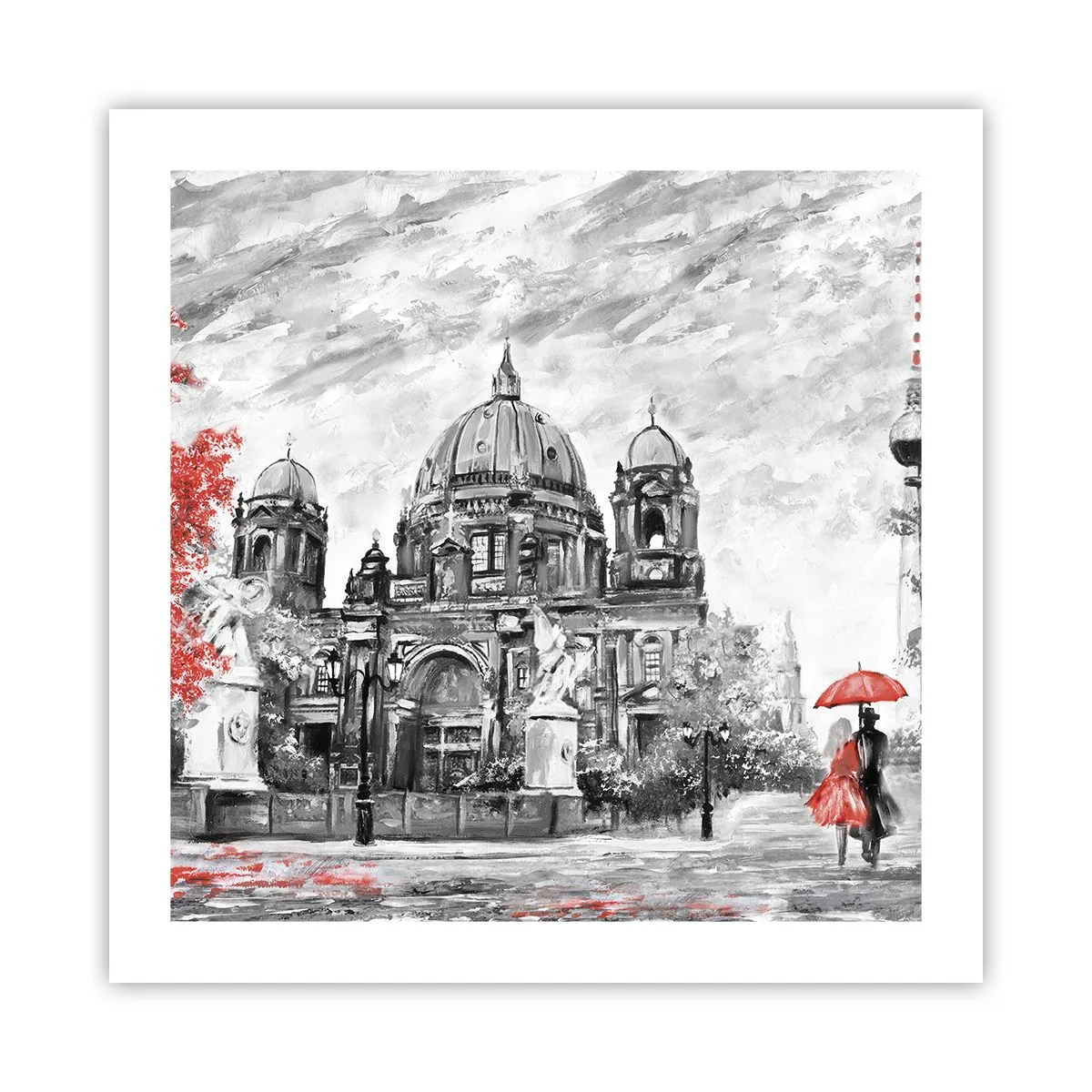 Affisch - Ett möte i Berlin - 50x50 cm