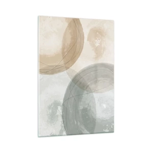 Glastavla - Bild på glas - Världars samspel - 50x70 cm