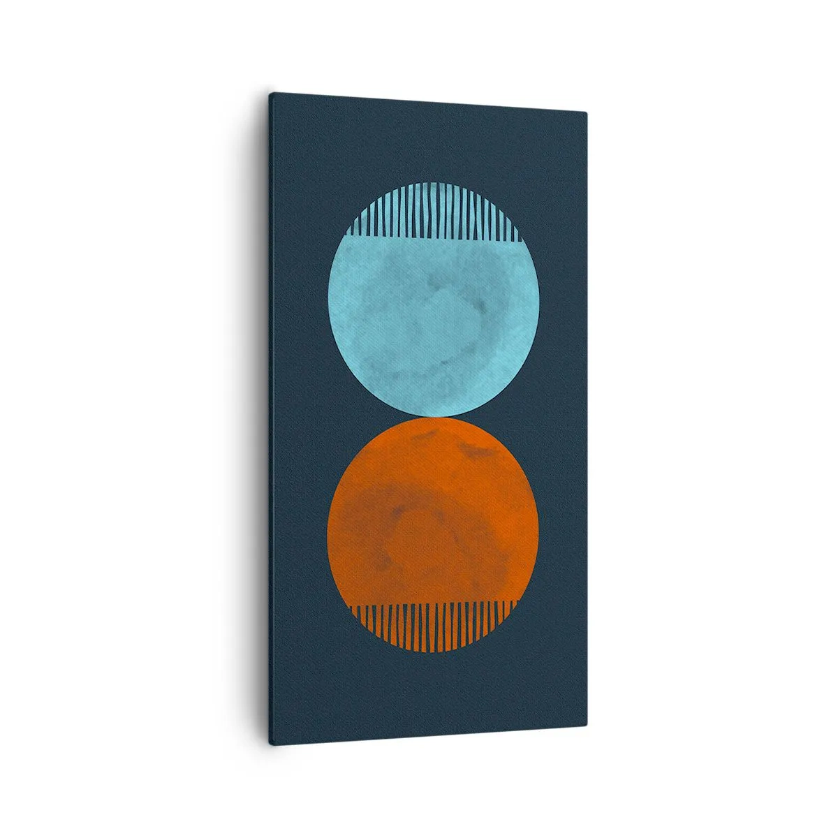 Canvastavla - Bild på duk - Endast geometri? - 55x100 cm