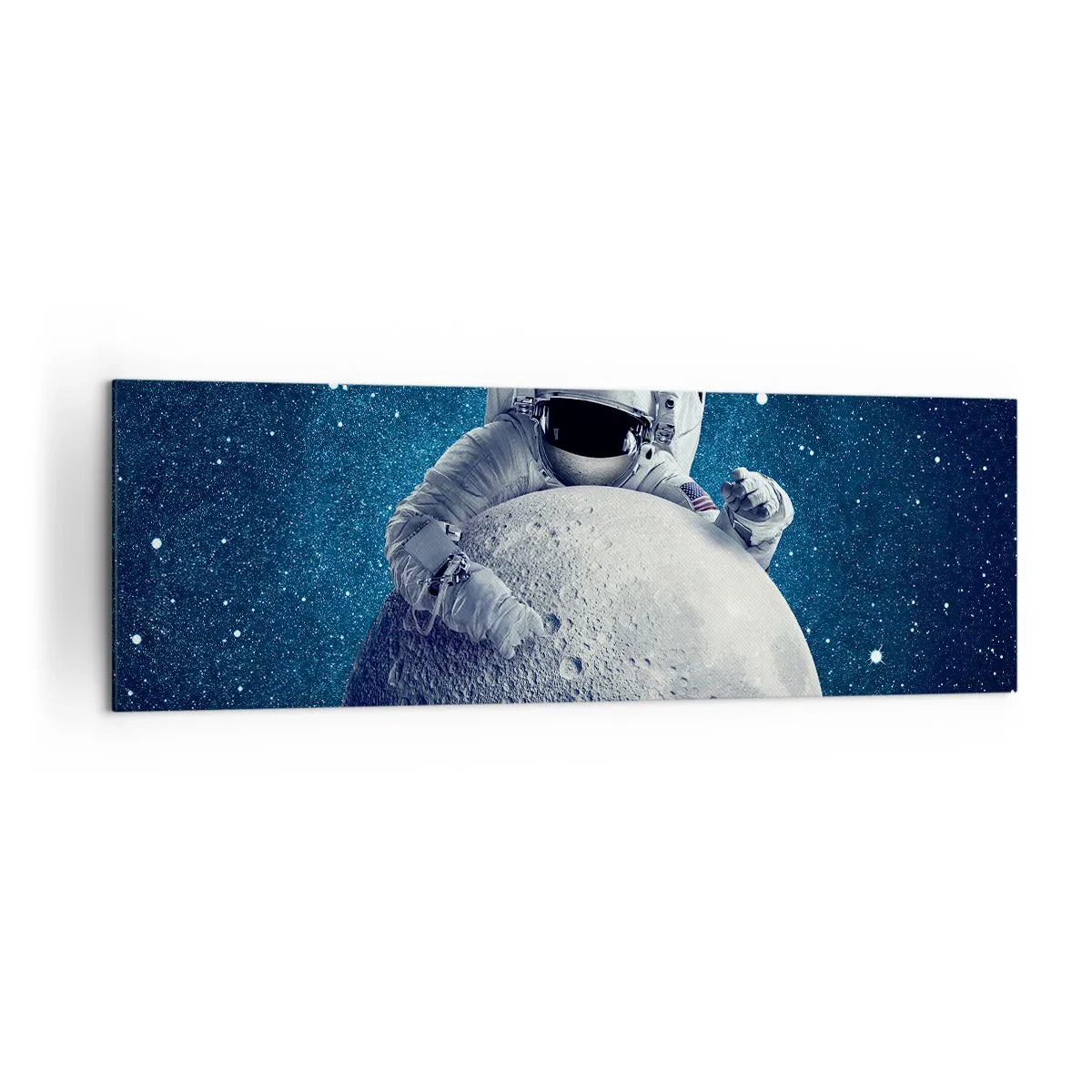 Canvastavla - Bild på duk - Skojare i rymden - 160x50 cm
