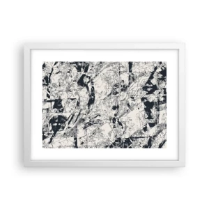 Affisch i vit ram - Motsatsernas interpenetration - 40x30 cm