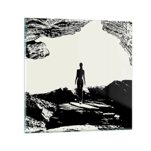 Glastavla - Bild på glas - En ny blick - 30x30 cm