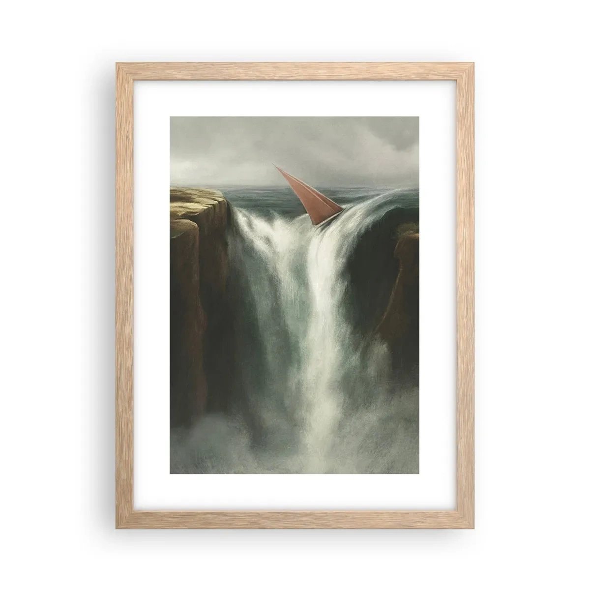 Affisch i ram av ljusek - Livets varning - 30x40 cm