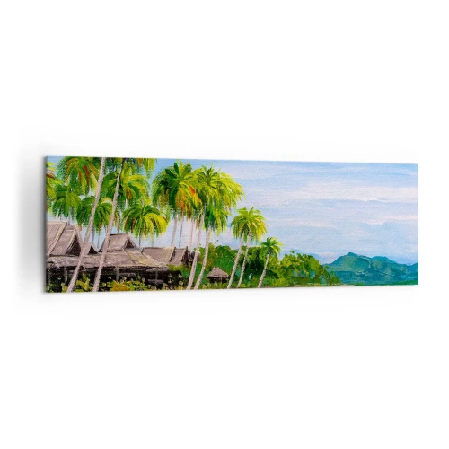Canvastavla - Bild på duk - En exotisk dröm - 160x50 cm