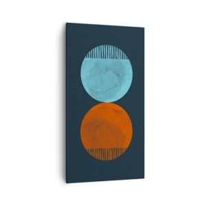 Canvastavla - Bild på duk - Endast geometri? - 55x100 cm