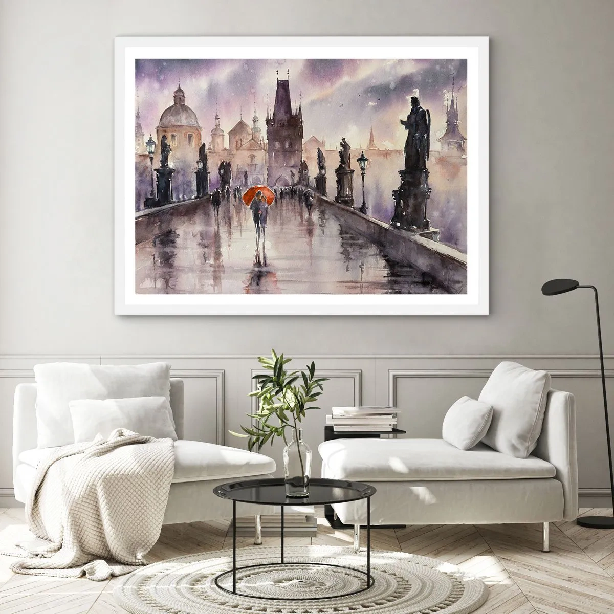 Affisch i vit ram - Människor förändras inte - 70x50 cm