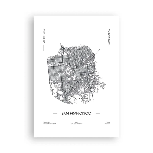Affisch - San Franciscos anatomi - 70x100 cm