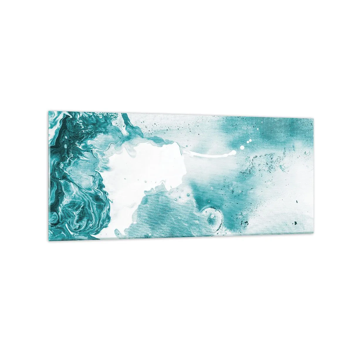 Glastavla - Bild på glas - Blåa laguner - 120x50 cm