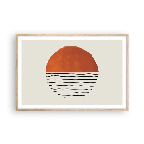 Affisch i ram av ljusek - I japansk stämning - 91x61 cm