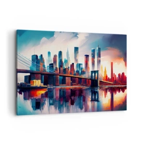 Canvastavla - Bild på duk - Fenomenala New York - 120x80 cm