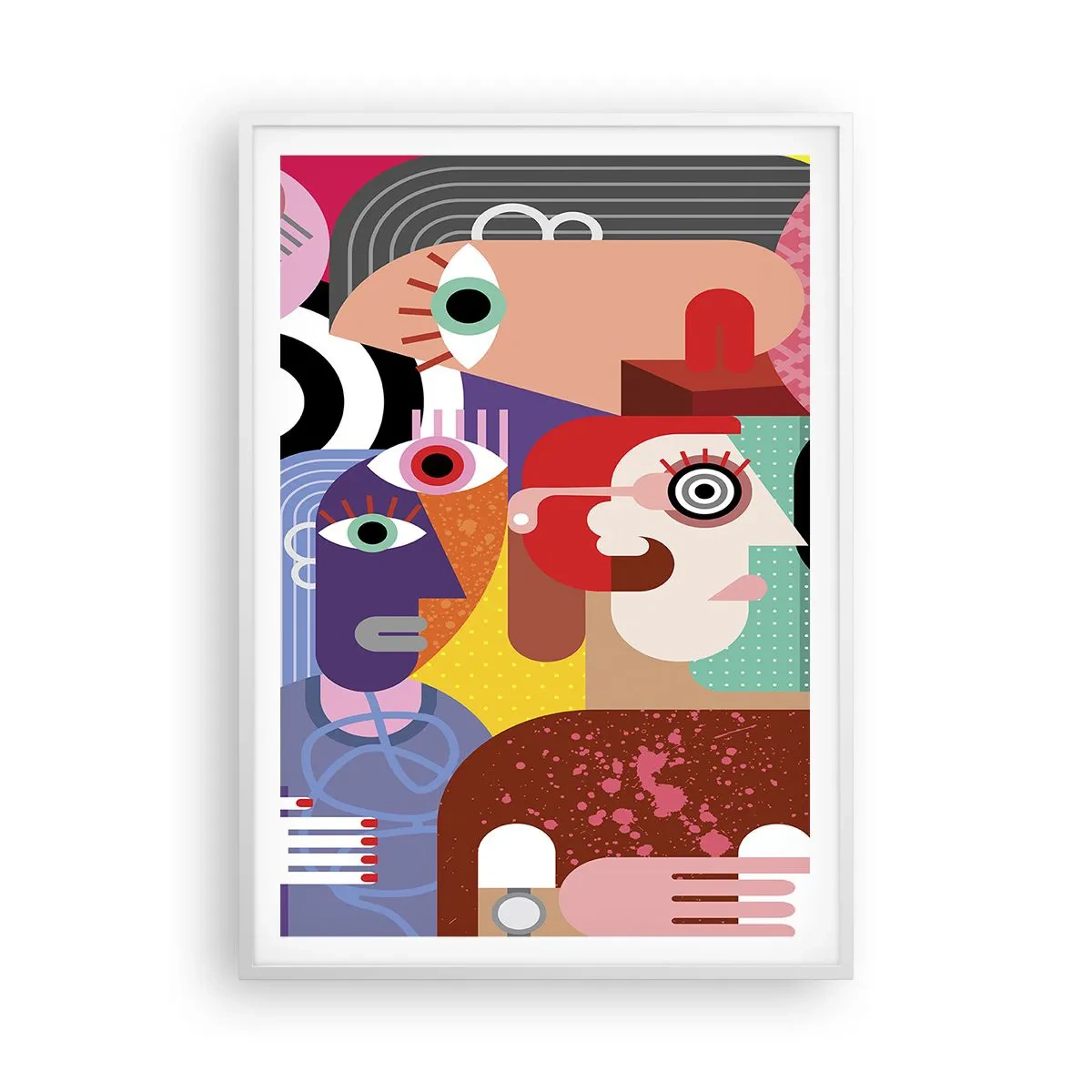 Affisch i vit ram - Vi är från Picasso - 70x100 cm