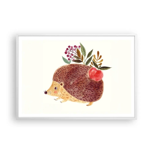 Affisch i vit ram - Och du gillar mig redan - 100x70 cm