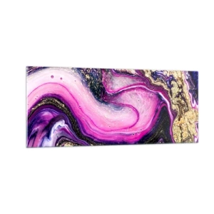 Glastavla - Bild på glas - En stund bakom kulisserna - 100x40 cm