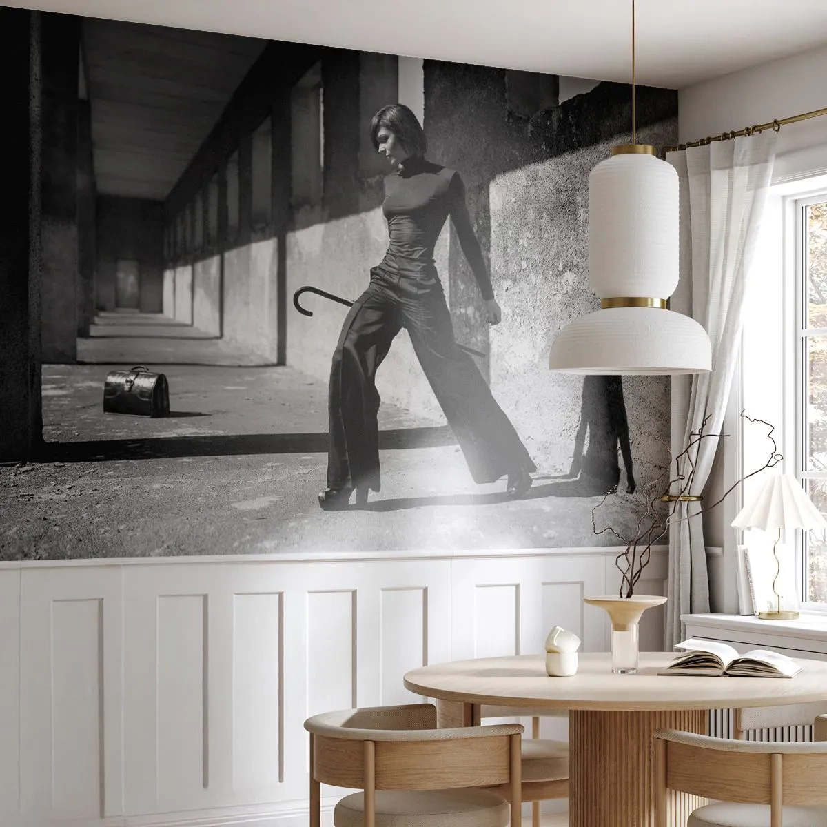 Fototapet Premium Canvas -  Stadselegans - Kvinna, Mode, Modell - 100x70 cm